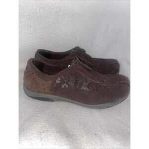 Merrell Women Barrado Leather Zip Shoe J117438c Dark Earth Sz 6 Closed